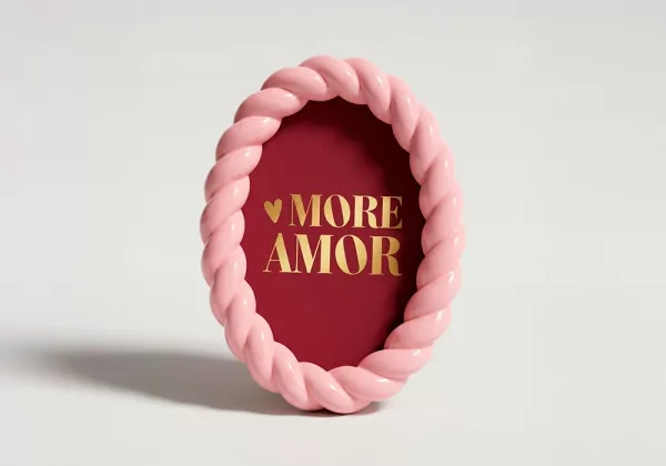 Marco para fotos colores varios SAY rosa frente redondo