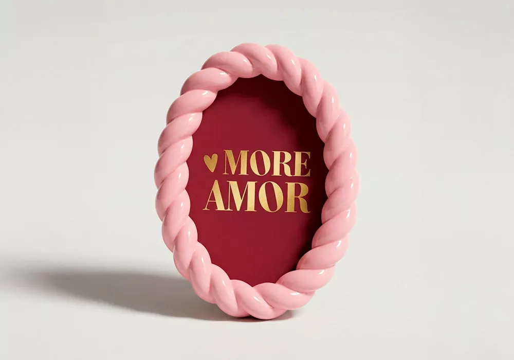 Marco para fotos colores varios SAY rosa frente redondo