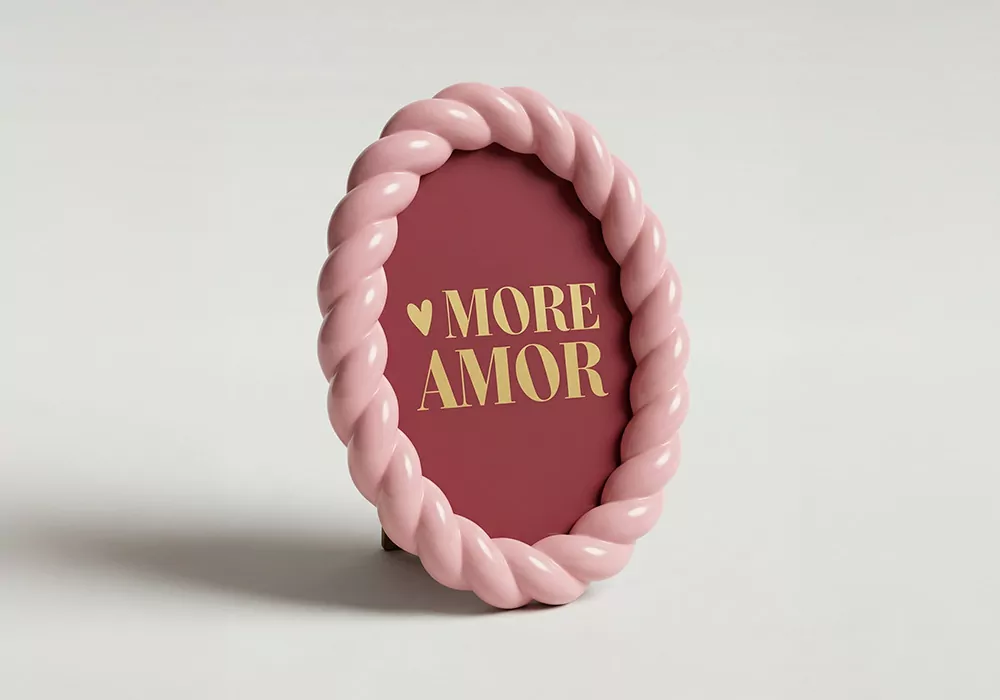 Marco para fotos colores varios SAY rosa de lado