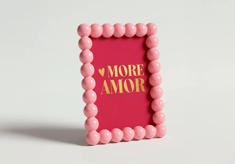 Marco para fotos colores varios SAY rosa rectangular lado