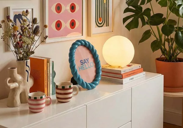 Marco para fotos colores varios SAY azul redondo ambiente