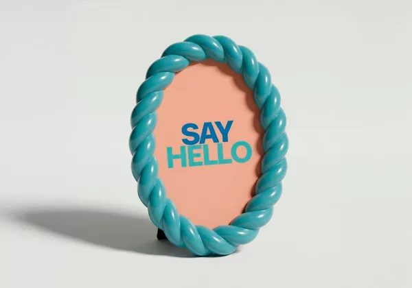 Marco para fotos colores varios SAY azul redondo frente