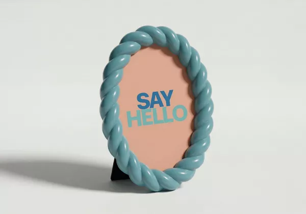 Marco para fotos colores varios SAY azul redondo lado