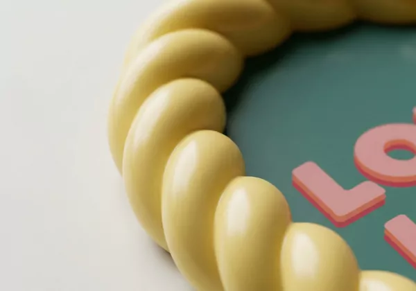 Marco para fotos colores varios SAY amarillo redondo detalle