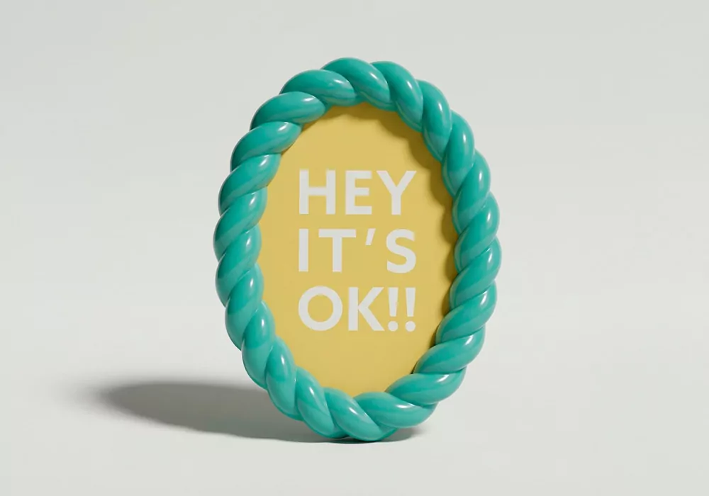 Marco para fotos colores varios SAY frente verde redondo