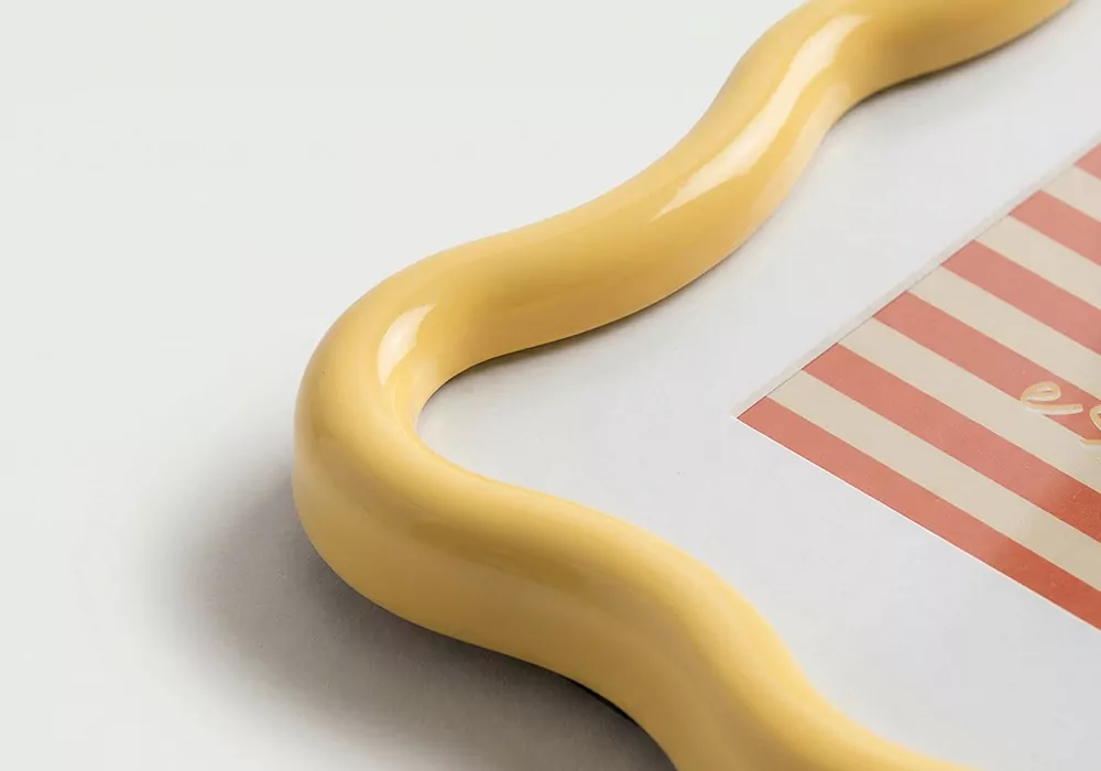 Marco para conjunto de fotos SOLE amarillo detalle