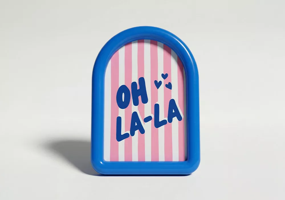 Marco con forma de arco MARINA Azul Frente