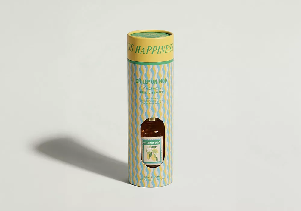 Difusor cristal de fragancias PEARL Amarillo Frente