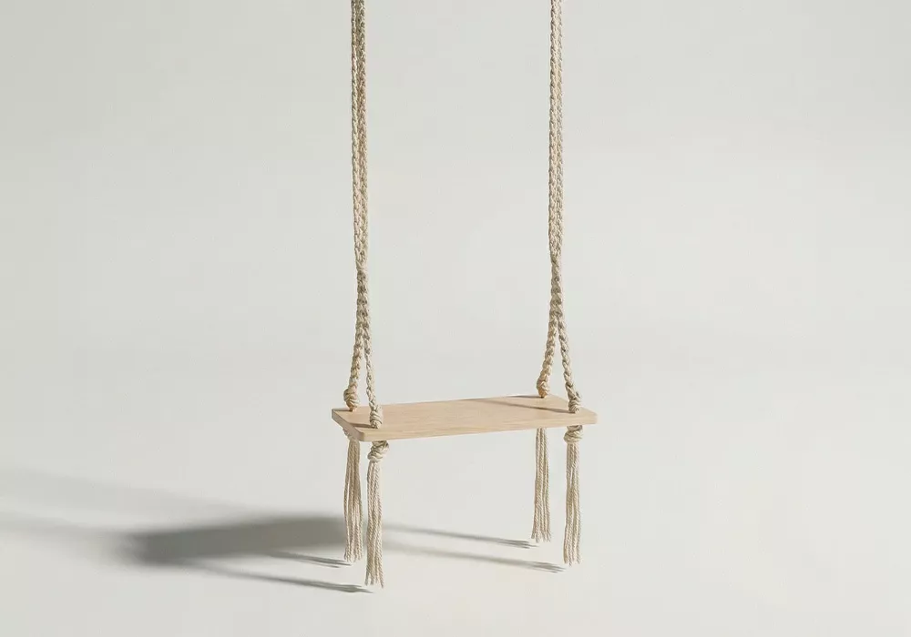 Columpio de madera de pino BAMBOO
