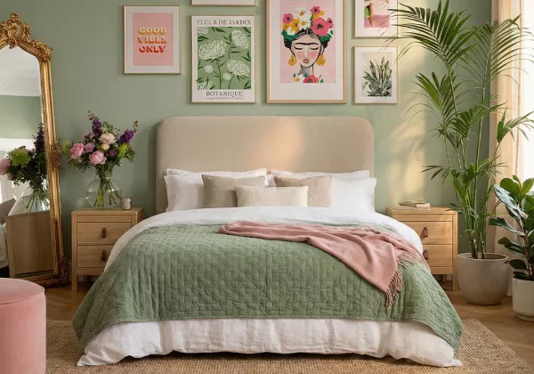 Cabecero tapizado AURA decorada 1