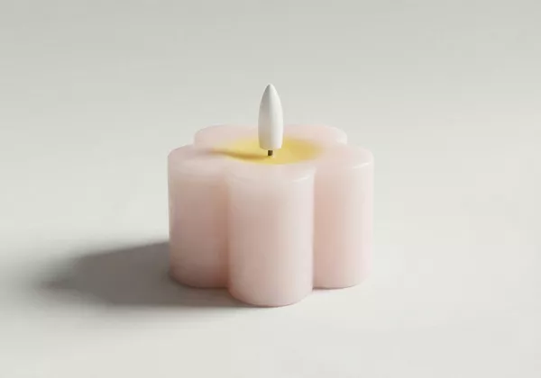 Vela LED em forma de flor ser