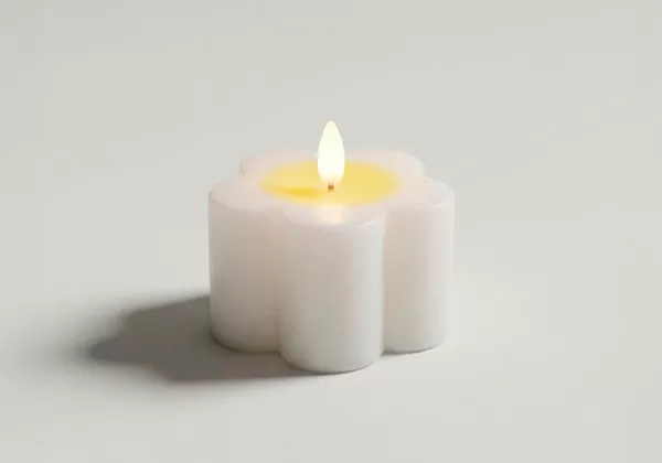 Vela LED em forma de flor ser
