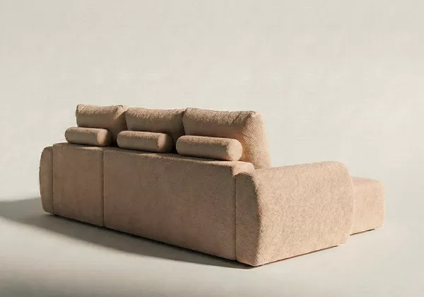 Sofá chaise longue de 3 lugares BALU