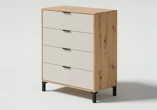 Cómoda com 4 gavetas LOIRA Cómoda com 4 gavetas LOIRA