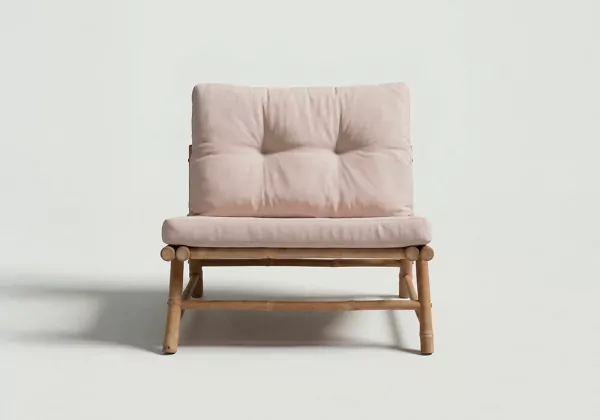 Silla de madera de bambú BAHIA Silla de madera de bambú BAHIA