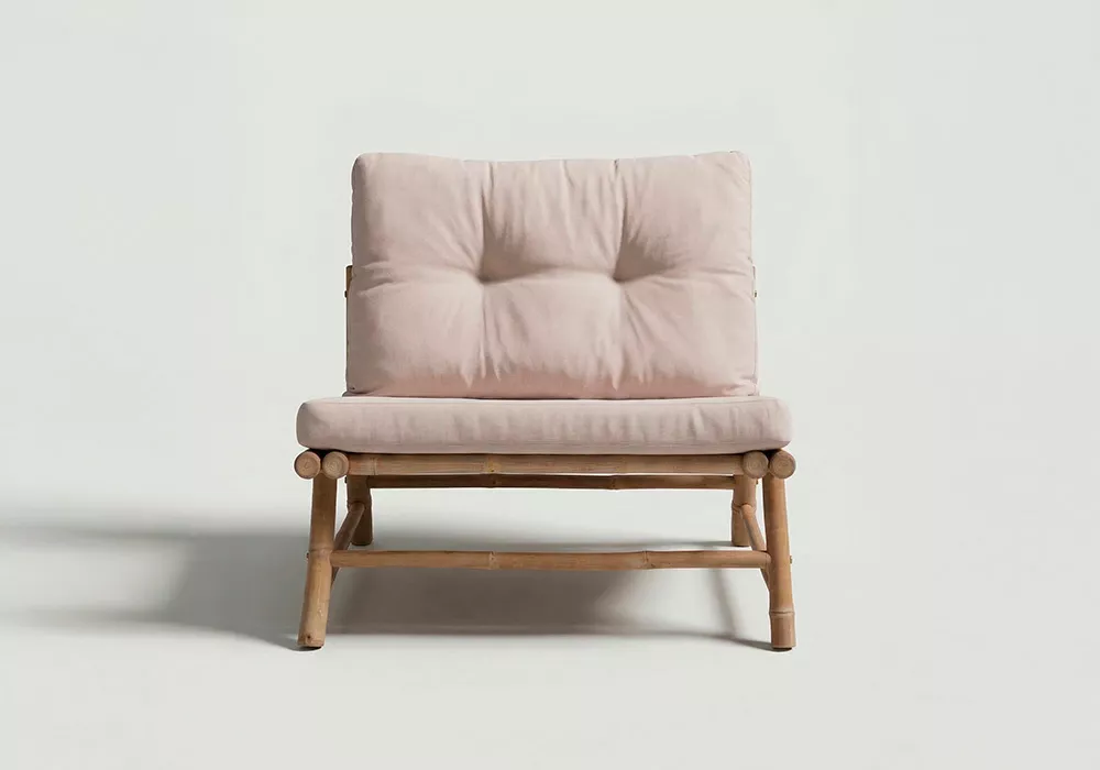 Silla de madera de bambú BAHIA Silla de madera de bambú BAHIA