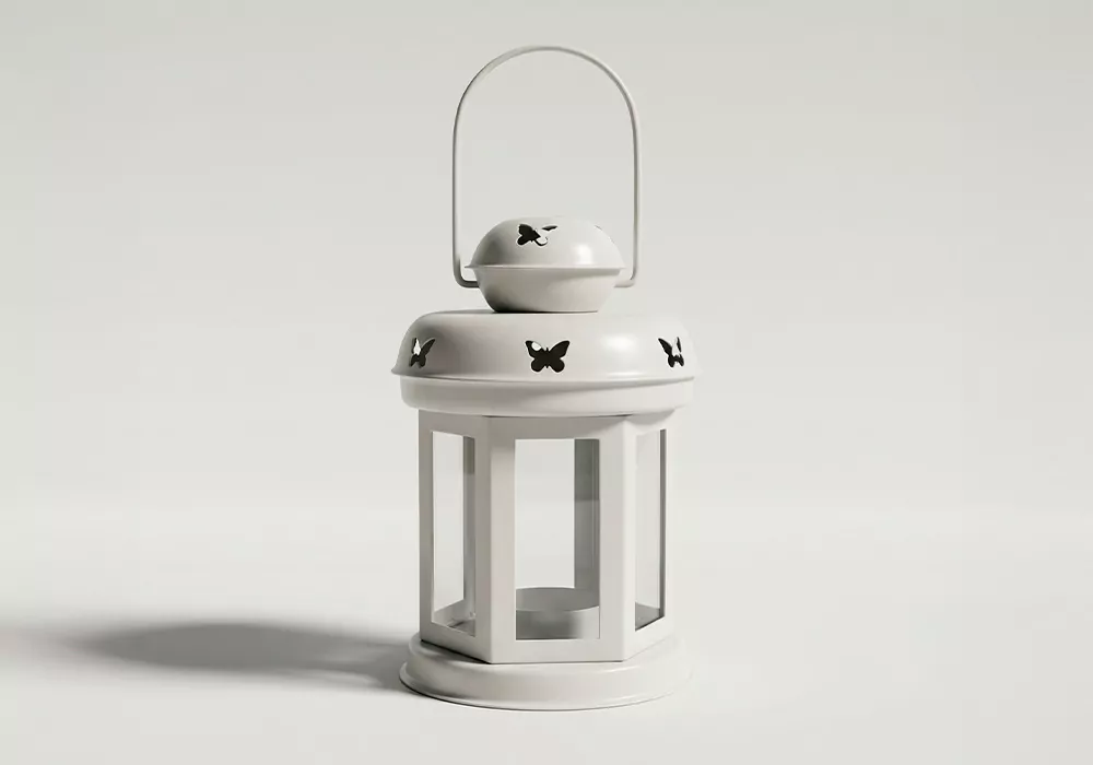 Farol decorativo LINEN-gris principal Farol decorativo LINEN-gris principal