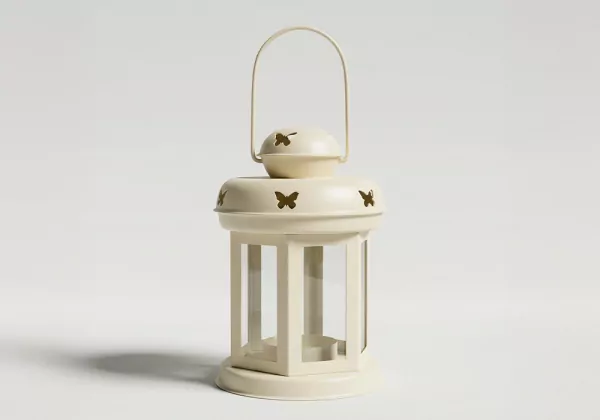 Farol decorativo LINEN-amarillo principal
