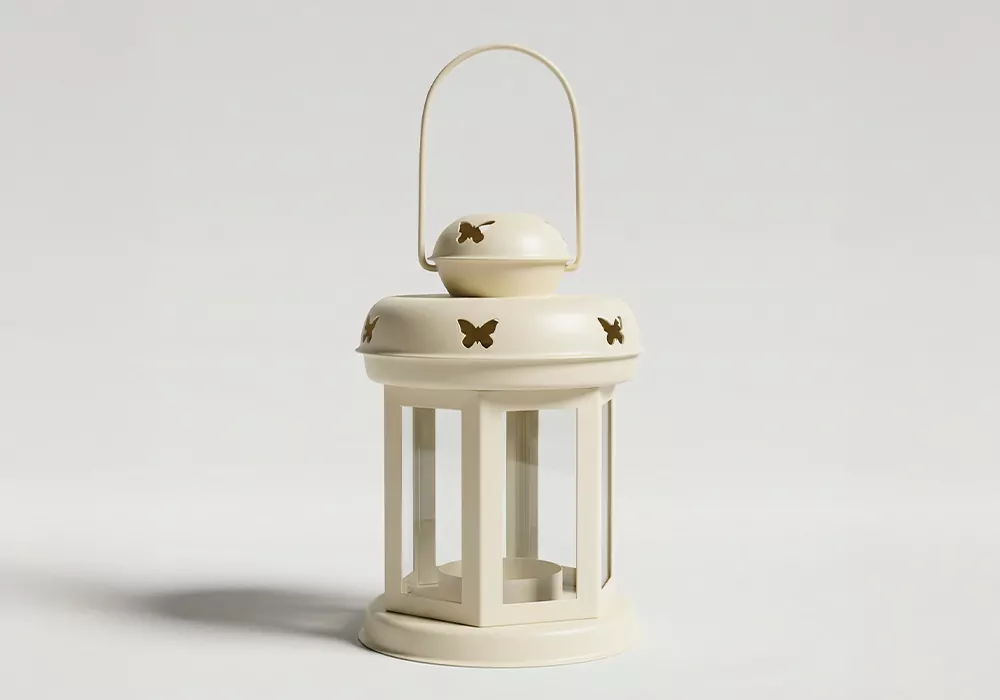Farol decorativo LINEN-amarillo principal