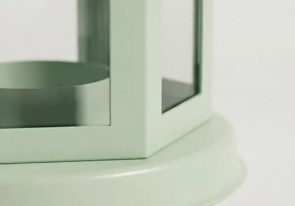 Farol decorativo LINEN-verde detalle