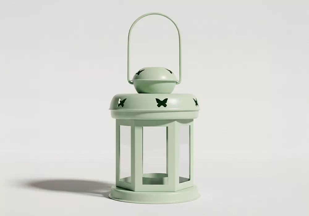 Farol decorativo LINEN-verde principal