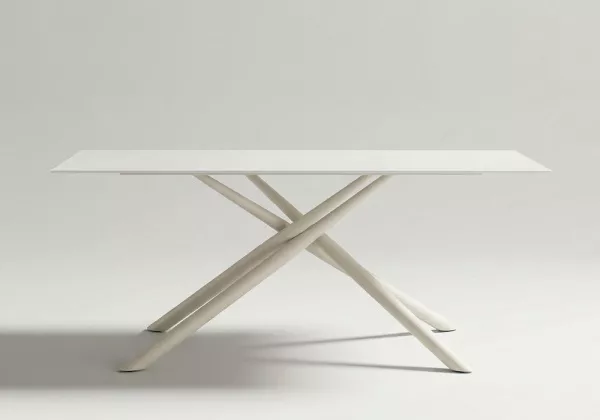 Mesa comedor metal y cristal ELVA-principal