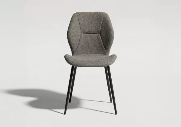 Silla comedor tapizada KEIRA-gris principal