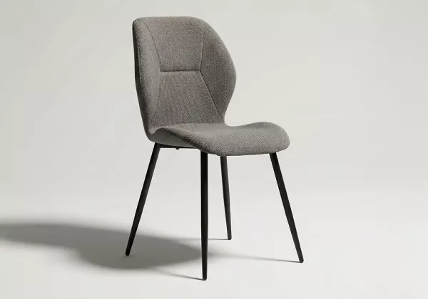 Silla comedor tapizada KEIRA-gris 3.4