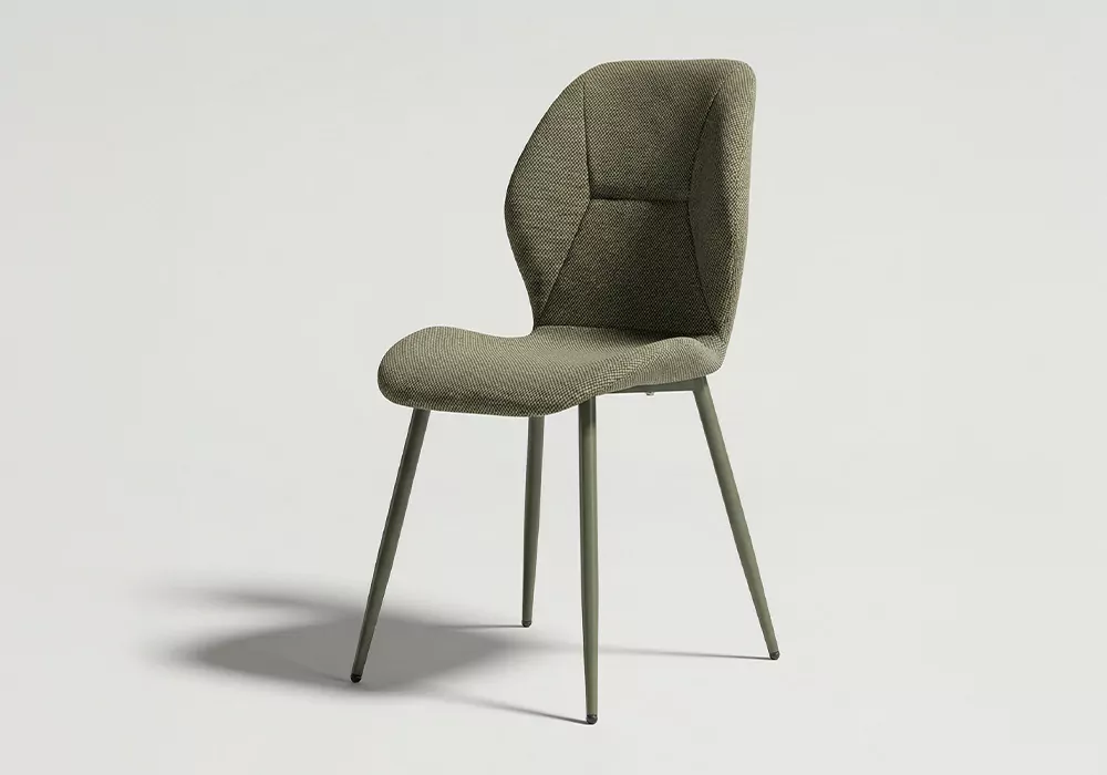 Silla comedor tapizada KEIRA-verde 3.4