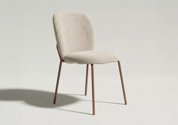 Silla tapizada pata metálica DONA-3.4