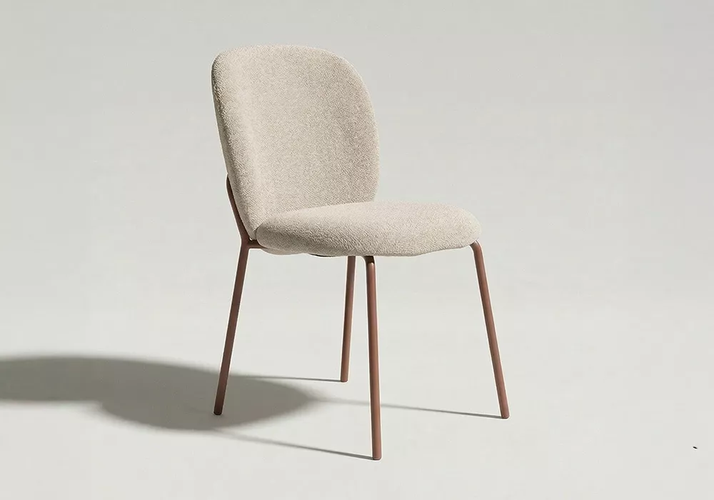 Silla tapizada pata metálica DONA-3.4