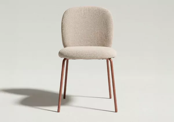 Silla tapizada pata metálica DONA-principal