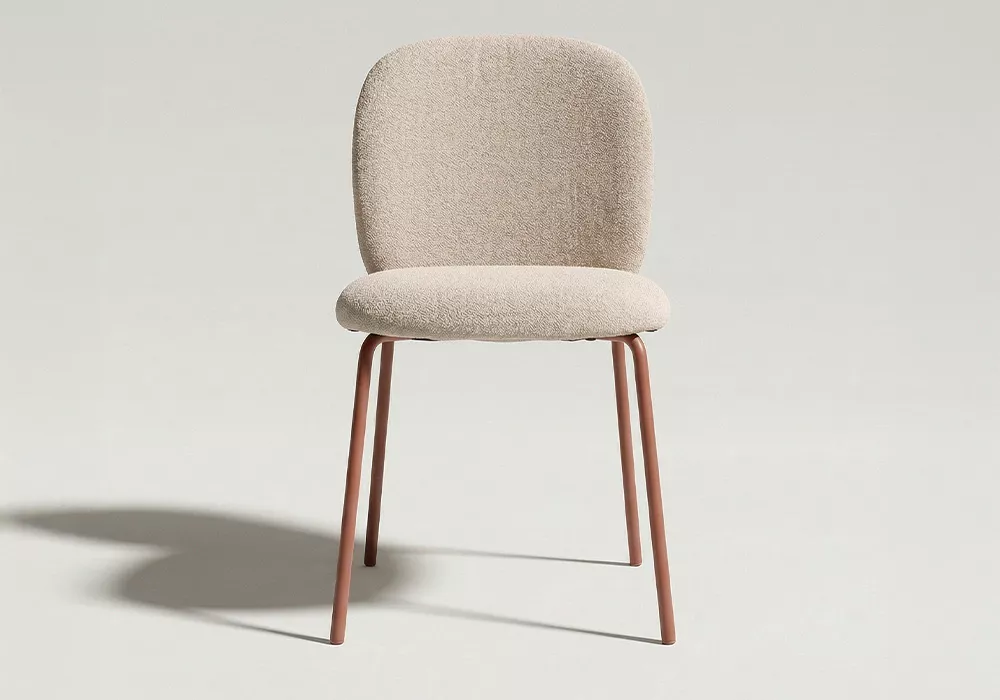 Silla tapizada pata metálica DONA-principal