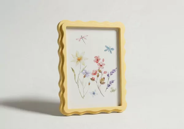 Marco para fotos rectangular SIO Amarillo lado Marco para fotos rectangular SIO Amarillo lado