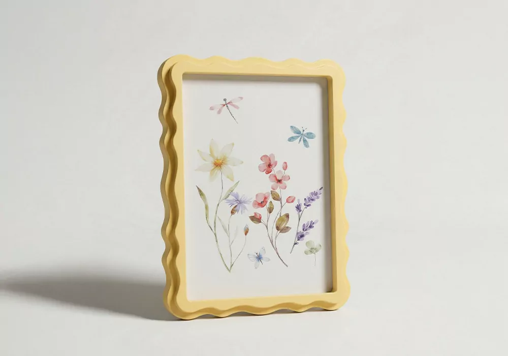 Marco para fotos rectangular SIO Amarillo lado Marco para fotos rectangular SIO Amarillo lado