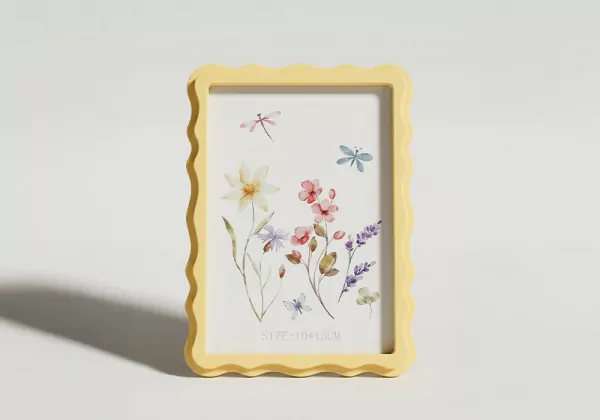 Marco para fotos rectangular SIO Amarillo Frente