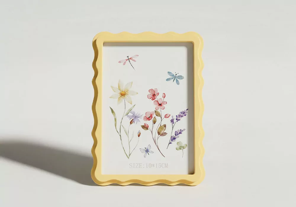 Marco para fotos rectangular SIO Amarillo Frente Marco para fotos rectangular SIO Amarillo Frente