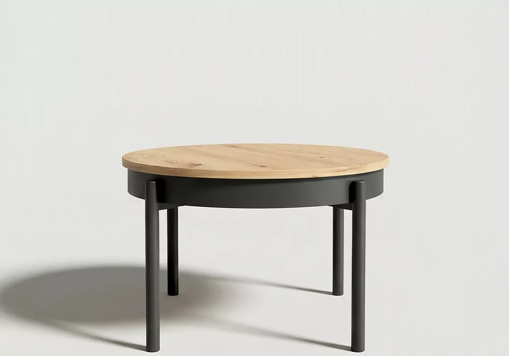 Mesa centro redonda elevable ORBIT