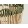 Cesta con borde ondulado ANGLES detalle verde