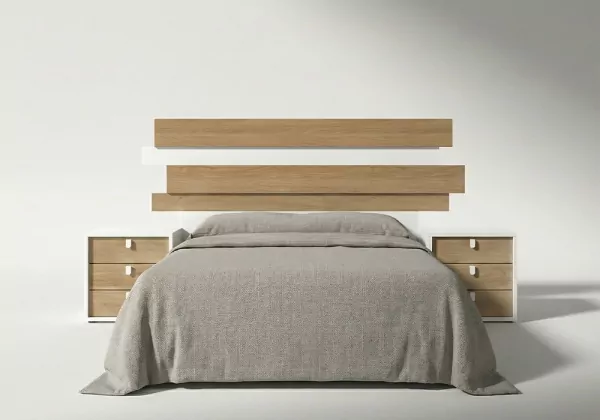 Dormitorio matrimonio con 2 mesillas ASTRA frontal