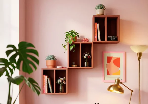 Estantería interior 2 huecos KUBO-decorada 1