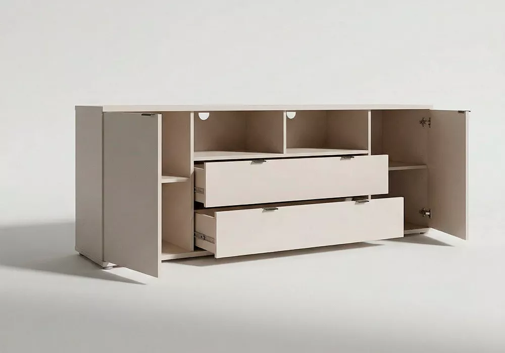 Mueble TV moderno KUBO-abierto sand Mueble TV moderno KUBO-abierto sand