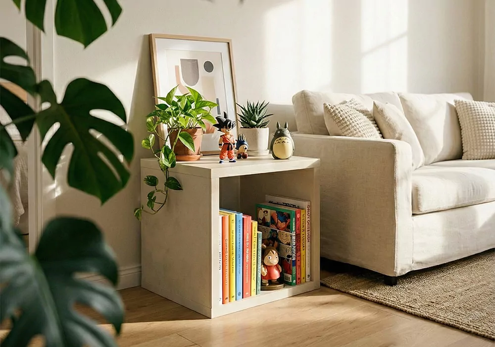 Estantería 1 hueco KUBO-decorada sand 2 Estantería 1 hueco KUBO-decorada sand 2