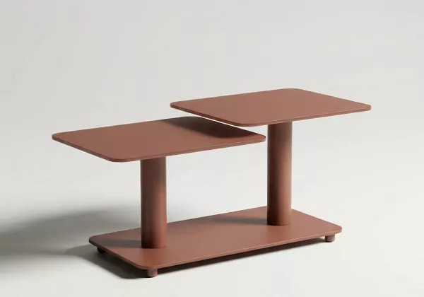 MESA centro dúo giratoria TANDEM-3.4 taupe