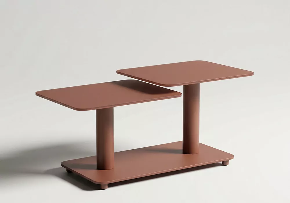 MESA centro dúo giratoria TANDEM-3.4 taupe