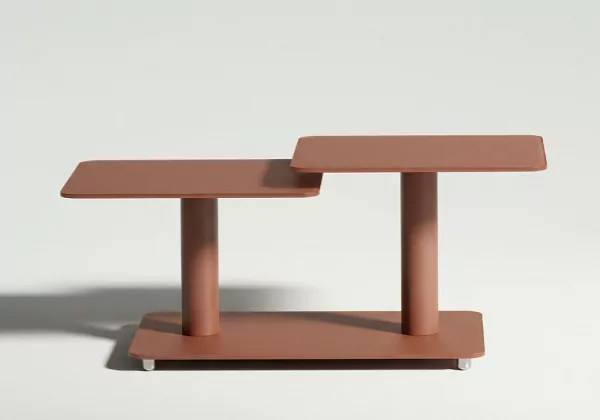 MESA centro dúo giratoria TANDEM-principal taupe