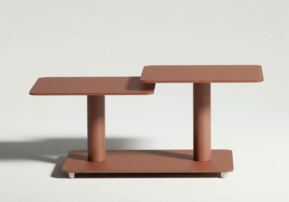 MESA centro dúo giratoria TANDEM-principal taupe