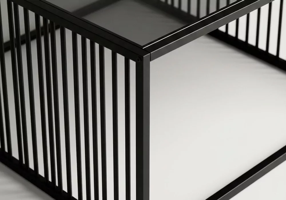 Mesa de centro cuadrada AKSEL-detalle