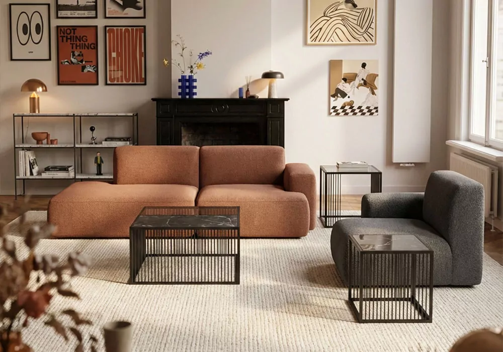 Mesa de centro cuadrada AKSEL-decorada 2