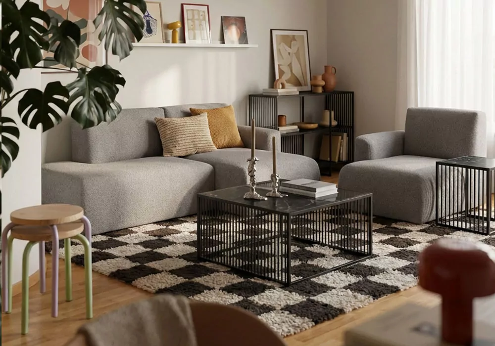 Mesa de centro cuadrada AKSEL-decorada 3